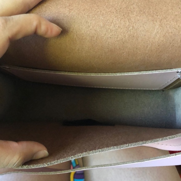 🇬🇧The Leather Satchel Co. Pixie Bag in Pink Lace - Picture 3 of 8